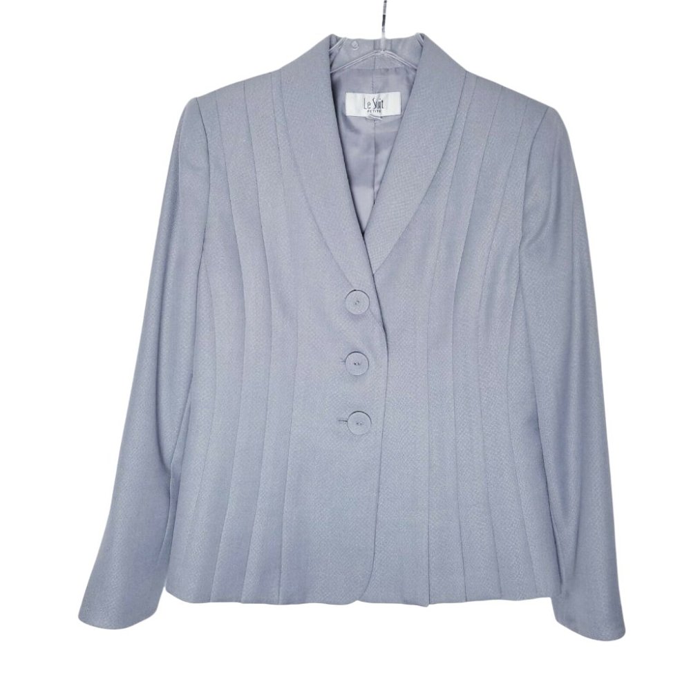 Le Suit Snake Print Blazer Jacket Women Size 6P